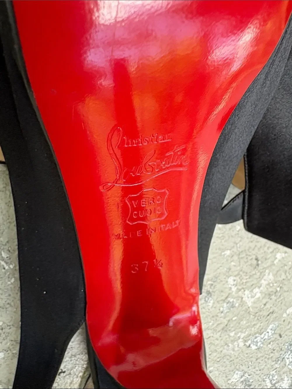 Christian Louboutin Very Croise sling back heels